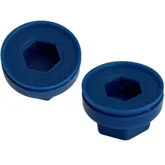 MAMUT - Gorro para Tornillo Hexagonal de HDPE 5/16 Azul 4 unid.