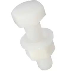 MAMUT - Perno Hexagonal de Nylon con Tuerca y Argolla M8x20 mm 1 unid