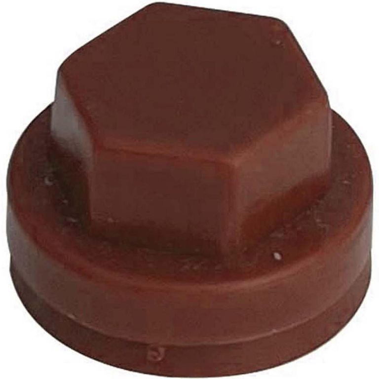 Gorro para Tornillo Hexagonal de HDPE 5/16 Rojo 4 unid.