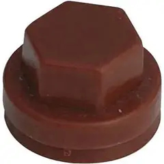 MAMUT - Gorro para Tornillo Hexagonal de HDPE 5/16 Rojo 4 unid.