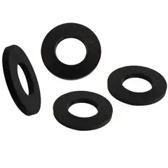 MAMUT - Arandela de Nylon Negro 5/16 M8 4 unid.
