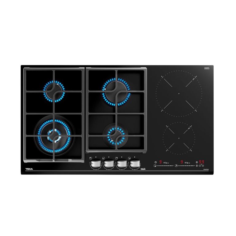 Cocina empotrable Gas/Inducción JZC 96342 BBB BK + ACC X6 Quemadores