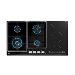 TEKA - Cocina empotrable Gas/Inducción JZC 96342 BBB BK + ACC X6 Quemadores