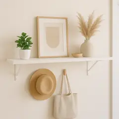LUCANAS FURNITURE - Repisa de Melamina 30x90cm Blanco
