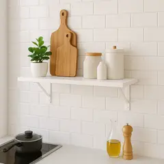 LUCANAS FURNITURE - Repisa de Melamina 60x30cm Blanco