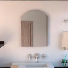 TUHOME - Espejo de Baño Rectangular con Ovalo Affi