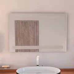TUHOME - Espejo de Baño con Franjas Largas Udine