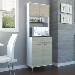 TUHOME - Puerta para Mueble de Cocina Modular Glamy Blanco 40cm ancho