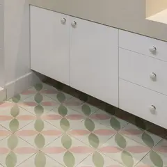 undefined - Mosaico Empastado 4 Pétalos 20x20cm