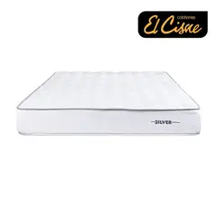 EL CISNE - Colchón Pocket Silver 1.5 Plazas + Almohada