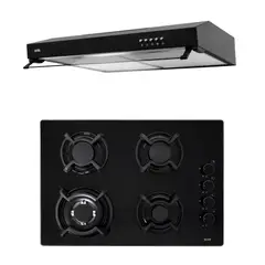 SOLE - Encimera Vidrio Templado 65cm + Campana NYX 60cm