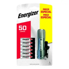 ENERGIZER - Linterna Metal Light 50LM + 6 Pilas AAA