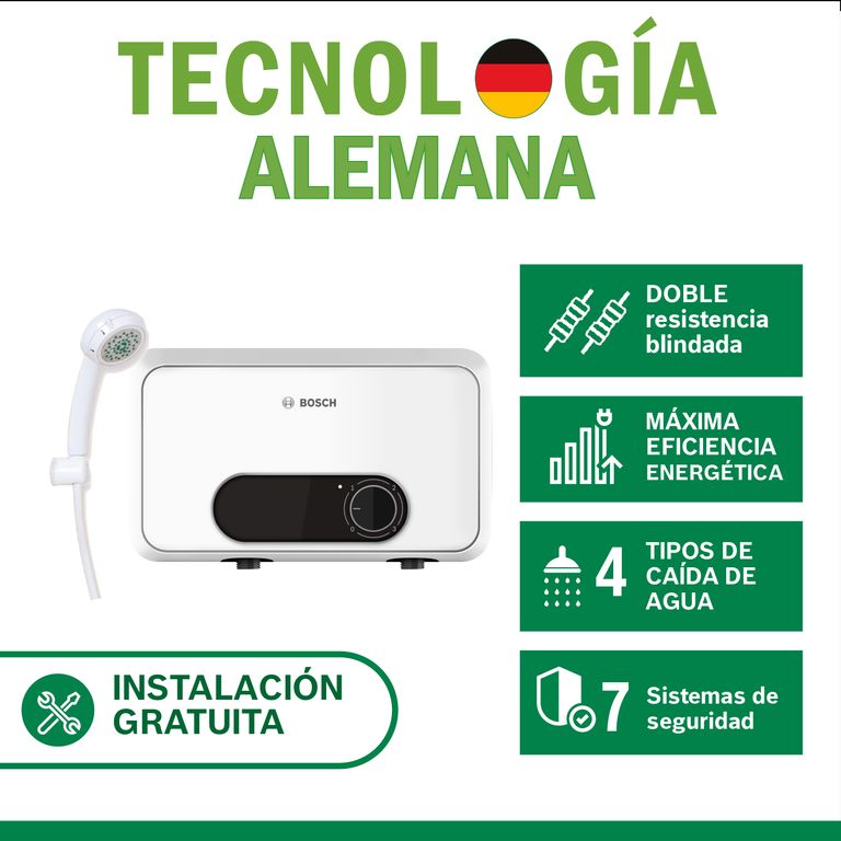 Rapiducha Eléctrica Essential Doble Resistencia 5500W