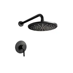 ITALGRIF - Mezcladora de Ducha con Salida Black Cartagena