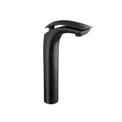 VAINSA - Llave de Lavatorio Monocomando Alto Martini Black