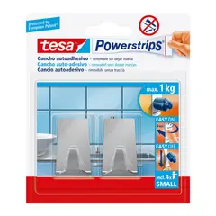 TESA - Gancho Adhesi Metal Pequex2Und