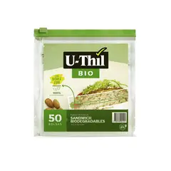 U THIL - U-Thil Bolsa Zip Biodegradable Chica 50 Unidades