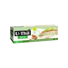 U THIL - U-Thil Bolsa Zip Chica Biodegradable 60 Unidades