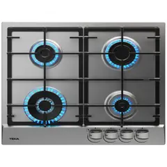 TEKA - Cocina empotrable a Gas GSC 64320 SB IX X4 Quemadores