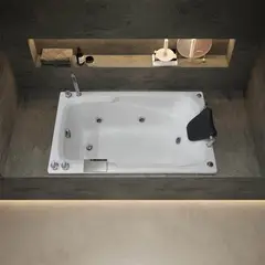 CUBA&SPA - Tina Hidromasaje Rectangular Magia 140x75cm Blanca