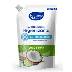 BALLERINA - Jabón Líquido Coco Y Almendra 750Ml