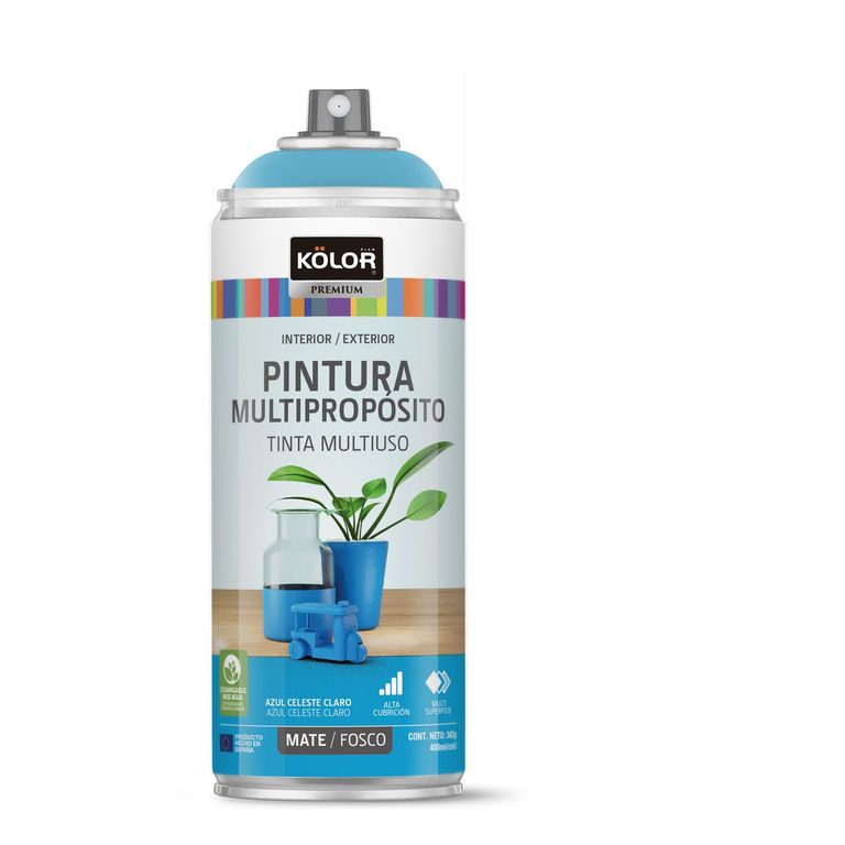 Pintura Spray Celeste Mate 400 Ml
