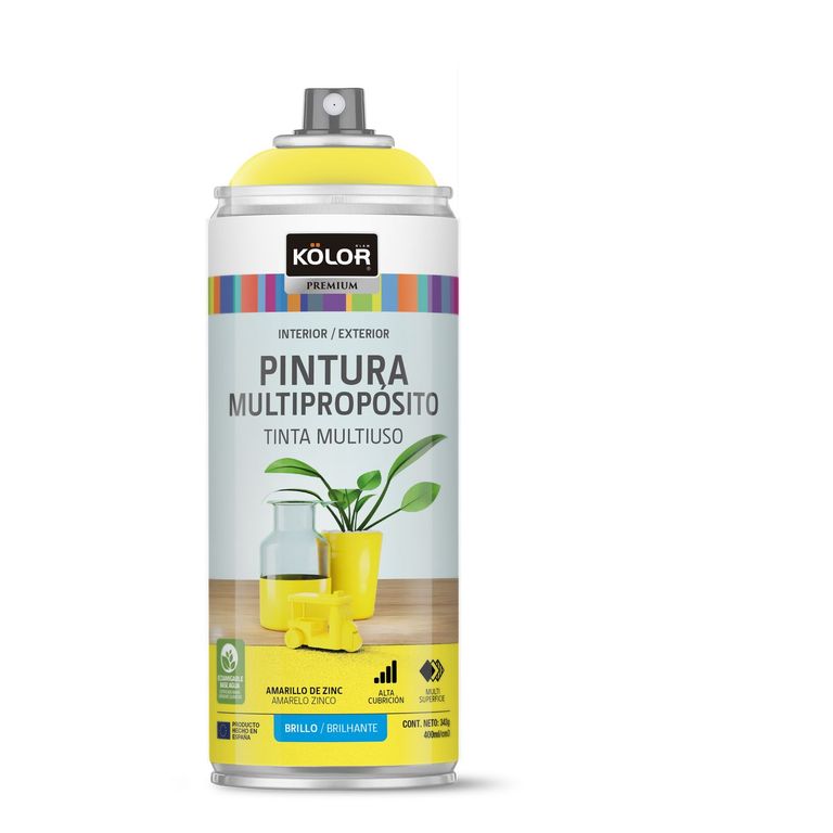 Pintura Spray Amarillo Zinc Brill 400 Ml
