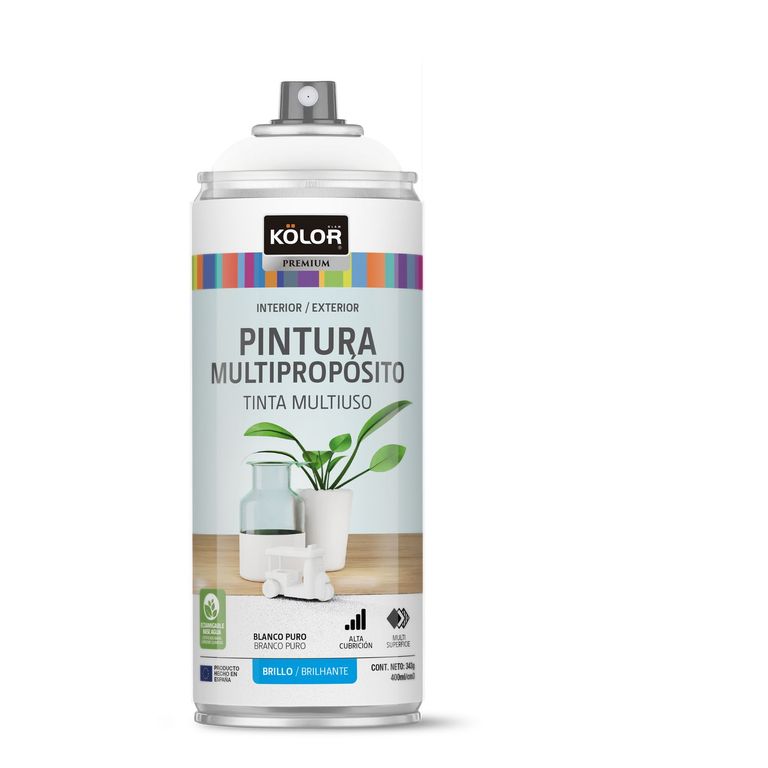 Pintura Spray Blanco Puro Brill 400 Ml