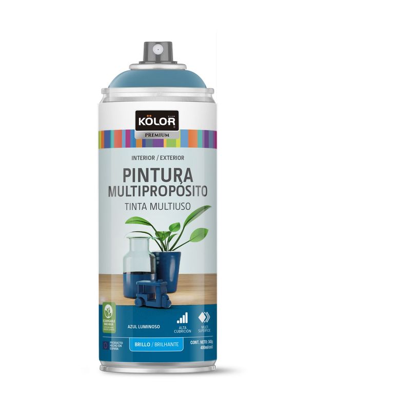 Pintura Spray Azul Luminoso Brill 400 Ml
