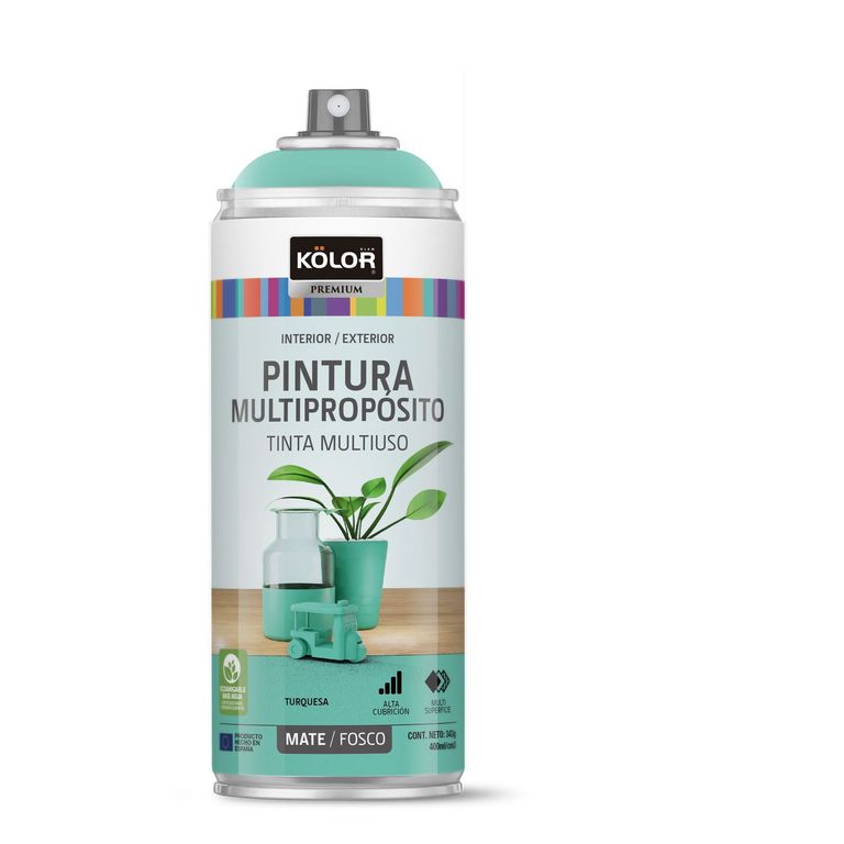 Pintura Spray Turquesa Mate 400 Ml