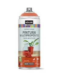 KOLOR - Pintura Spray Rojo Claro Mate 400 Ml