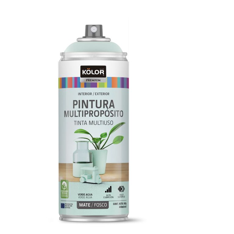 Pintura Spray Verde Agua Mate 400 Ml