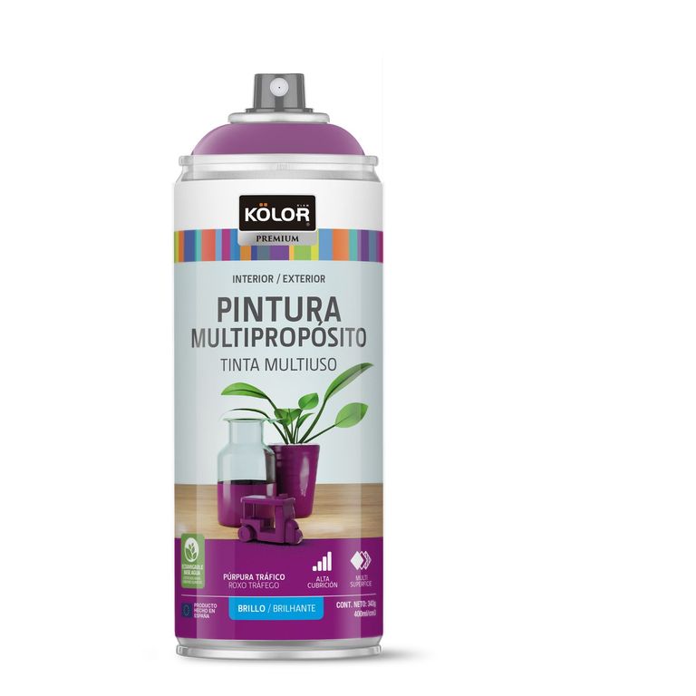 Pintura Spray Purpura Traf Brill 400 Ml