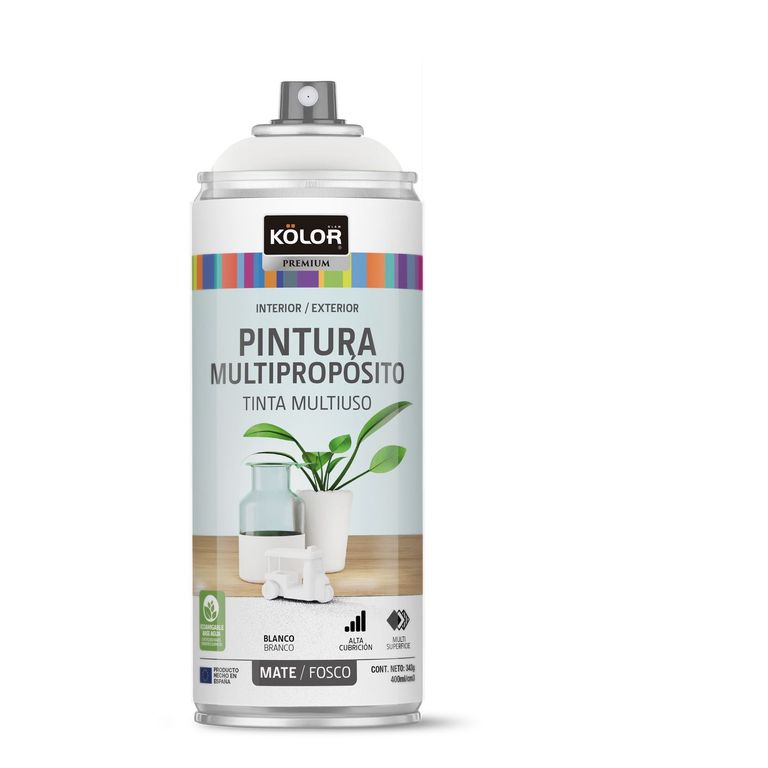 Pintura Spray Blanco Mate 400 Ml