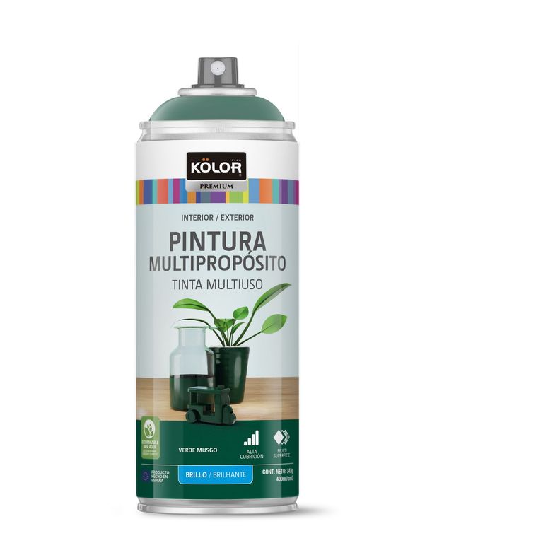 Pintura Spray Verde Musgo Brill 400 Ml
