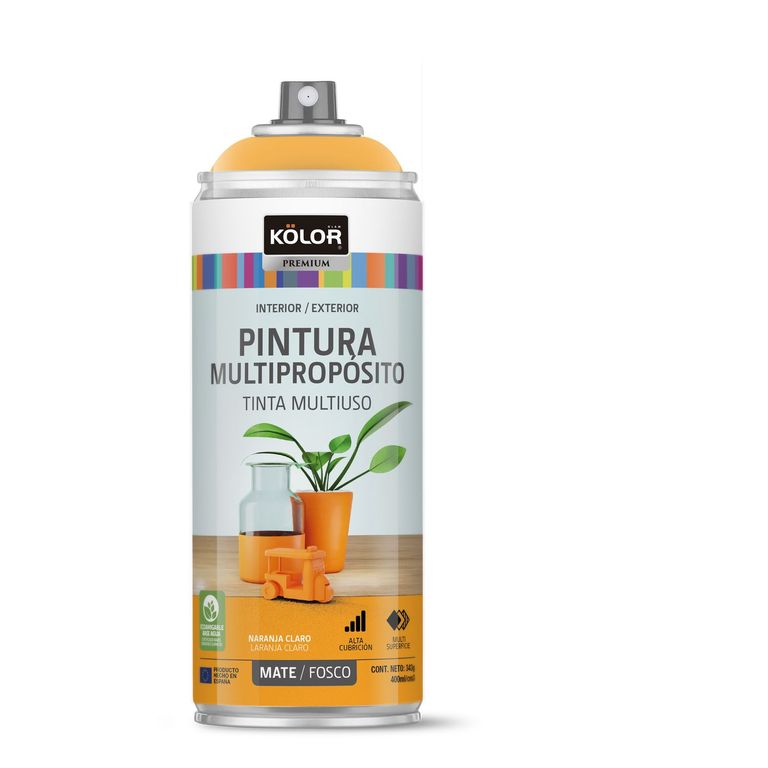 Pintura Spray Naranja Claro Mate 400 Ml