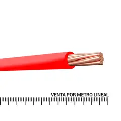 ELCOPE - Cable THW 14 AWG 450/750V Rojo por Metro Lineal