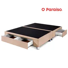 PARAISO - Box Tarima con Cajones Queen