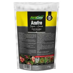 FERTICORP - Azufre Polvo Mojable 1 kg Azufre 21 cm27 cm3 cm