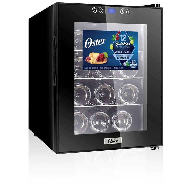 Vinera 12 Botellas OSPWCC1203B Negro