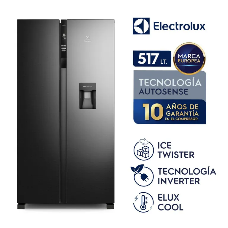 Refrigeradora Side by Side 2 Puertas 517 Litros ERSA53K2HVB