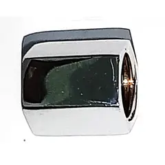 SAN RAFAEL - Unión Simple Hexagonal Bronce Cromado 1/2"