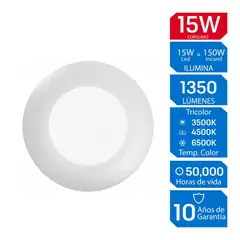 ILUMA - Spot Tricolor 15W 12.5cm Blanco