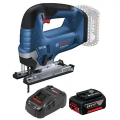 BOSCH - Sierra caladora inalámbrica 18V GST 185-LI + 1 Batería 4 ah + Cargador