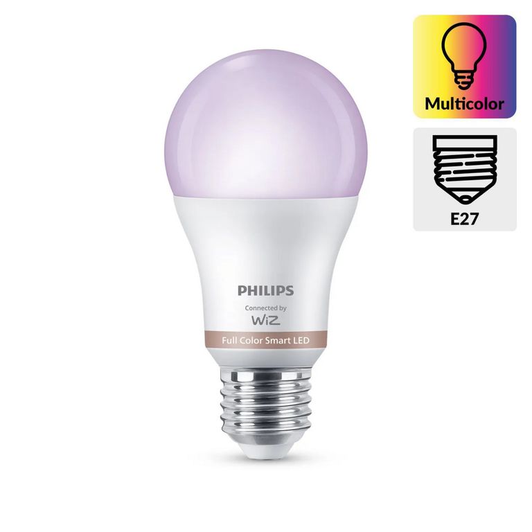 Foco LED Philips Bulbo Color 8W A60