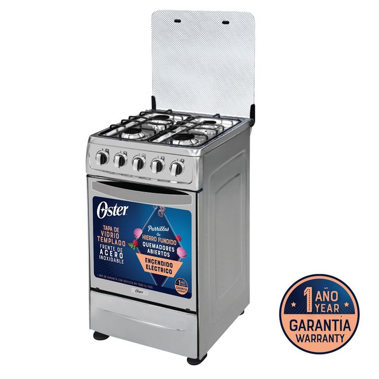 Cocina a Gas 4 Hornillas OS-PGSC20G4HTSS Plateado