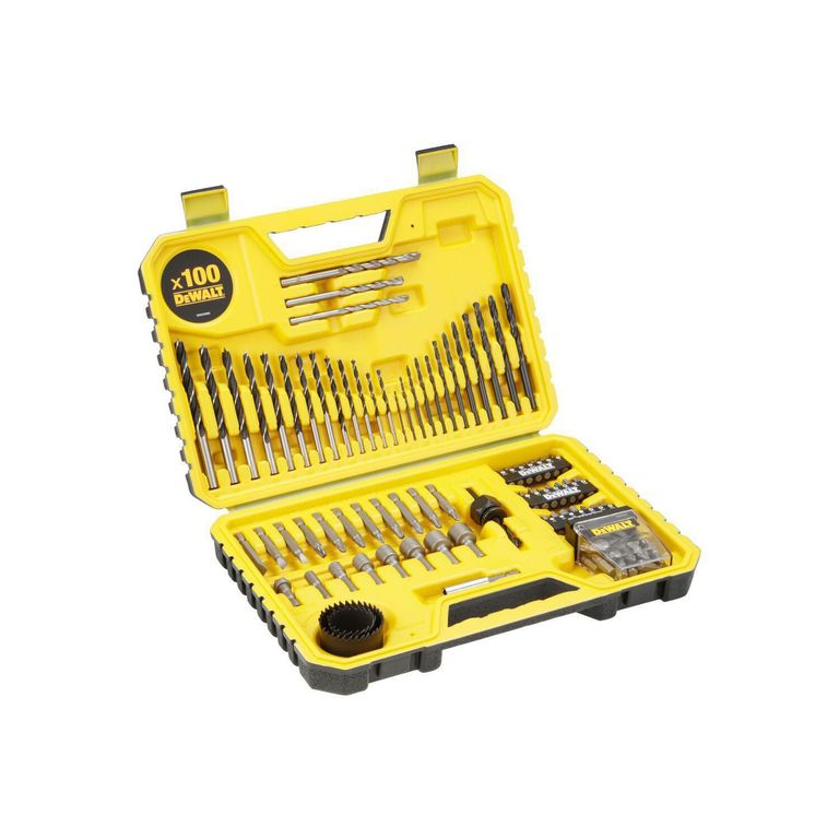 Set de Brocas y Destornilladores 100 Piezas DT71563-QZ