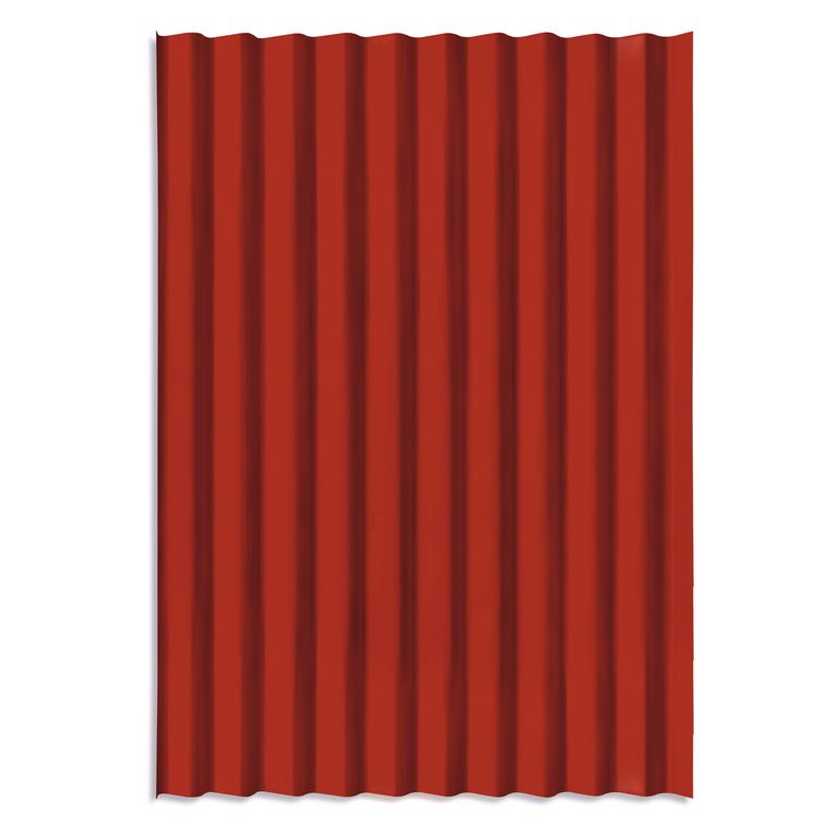 Calamina Acero Galvanizado Rojo 80 x 360 x 0.023