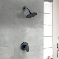 GENERICO - Mezcladora Monocomado para Ducha Oxford Negro Mate