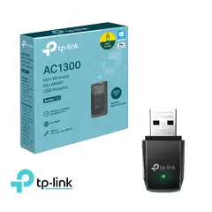 TP LINK - Adaptador TP-Link Usb Inalámbrico 2 Bandas Archer T3U Ac1300
